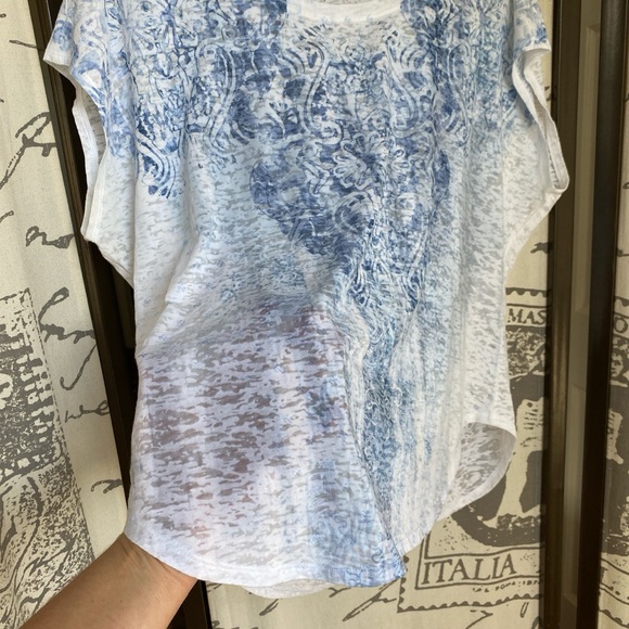 Daisy Fuentes blouse top size L - Picture 4 of 8